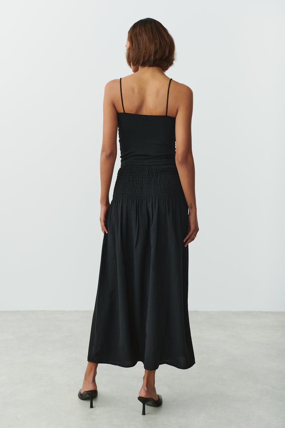 Long smock skirt
