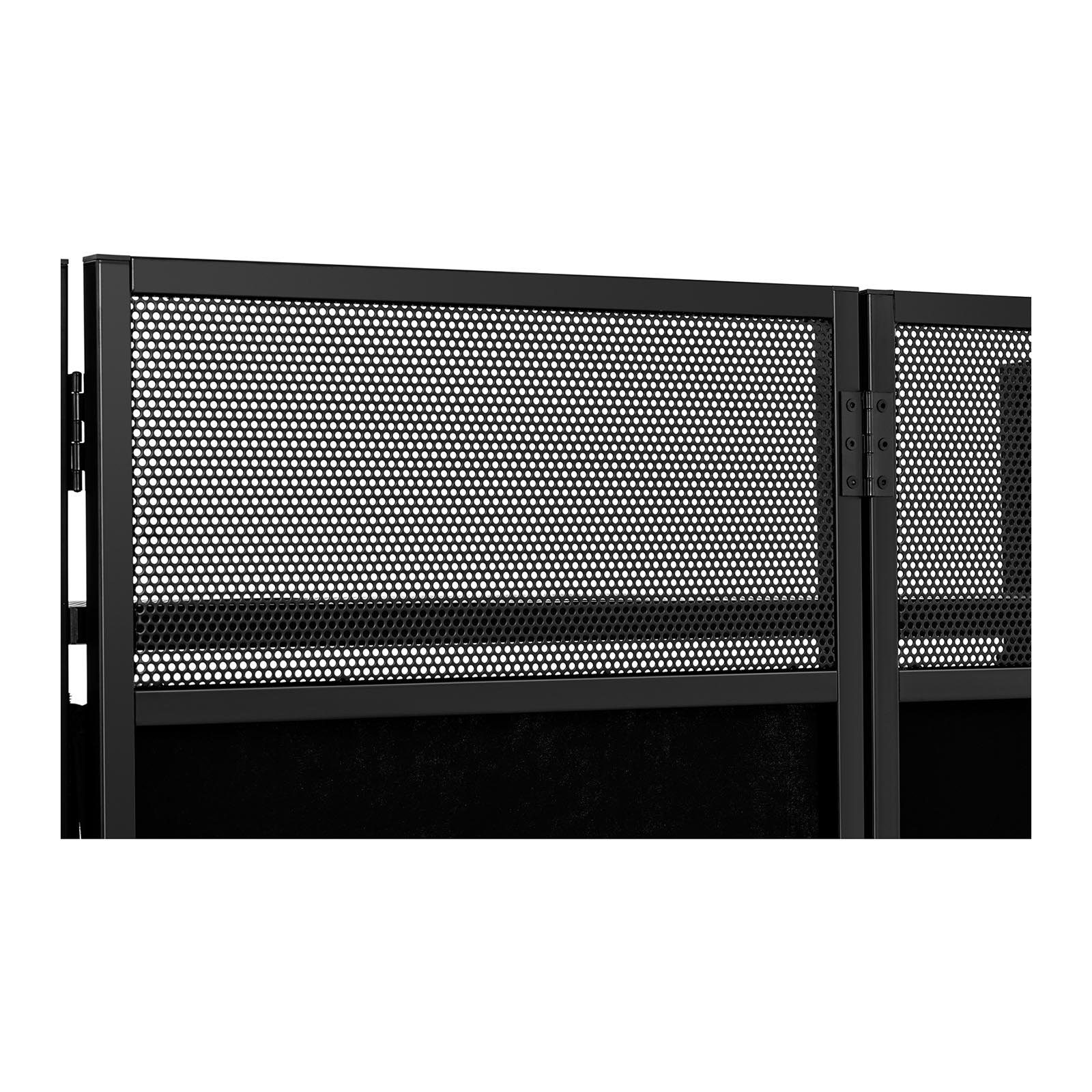 Singercon Klapptisch DJ-Tisch bis 100 kg klappbar DJ-Booth 94 cm Stretchcover schwarz &