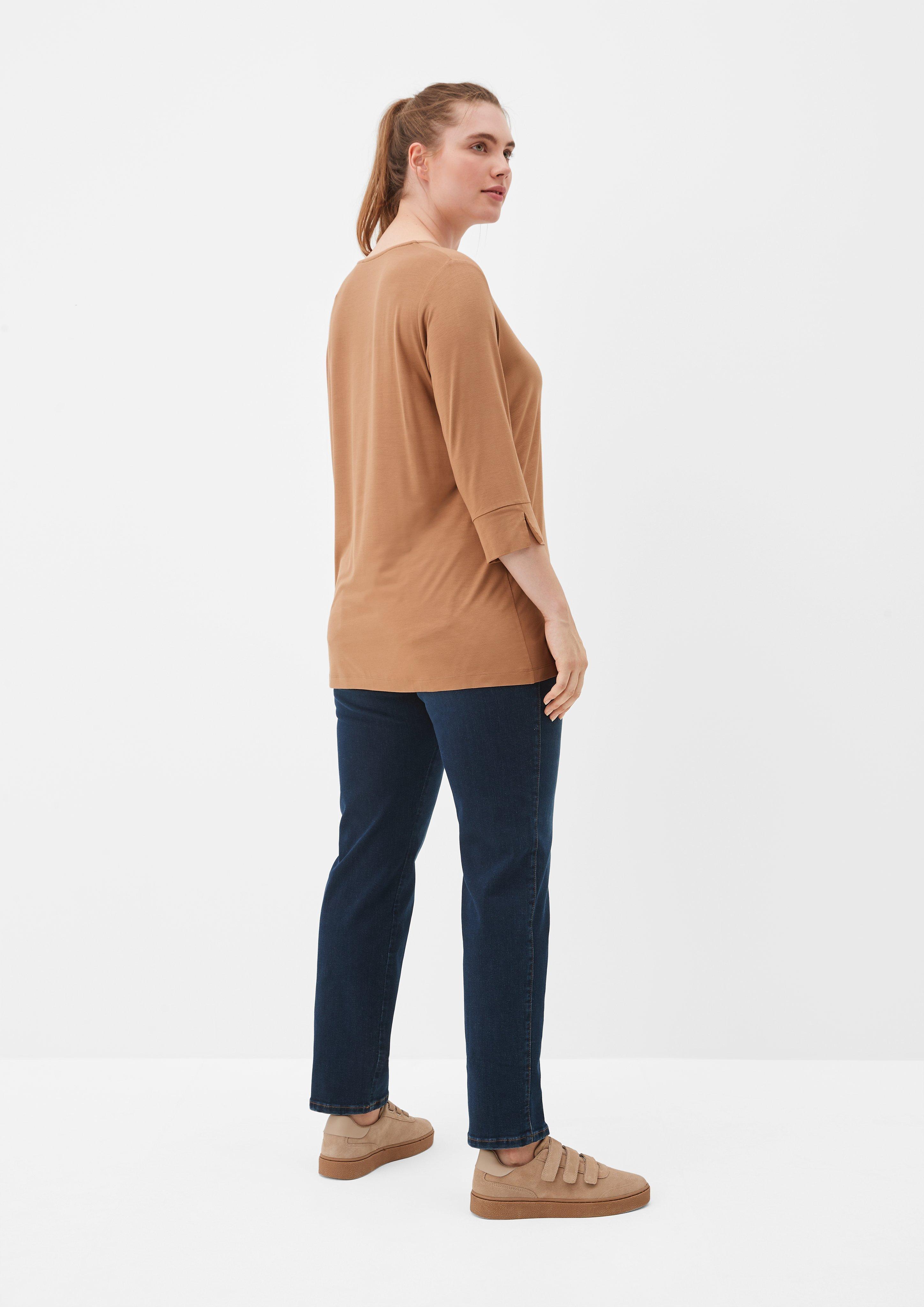 3/4-Arm-Shirt aus Viskosestretch  2126500-8748