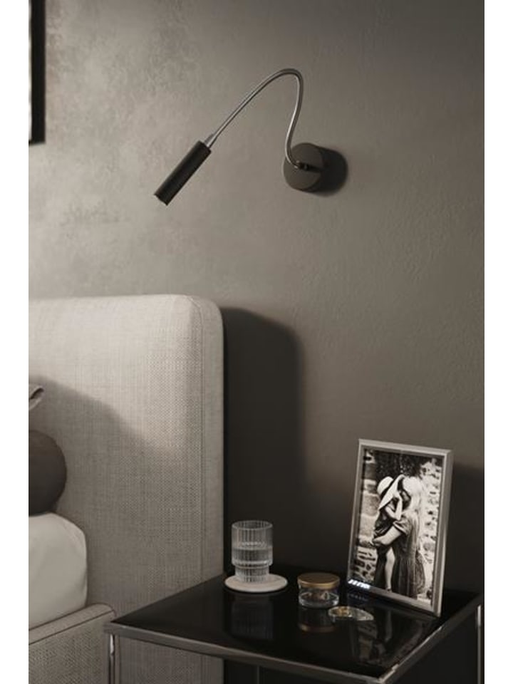 Nice Lamps Wandleuchte ALUDRA Schwarz stahl (L)8cm (B)52cm (H)52cm günstig kaufen onesize