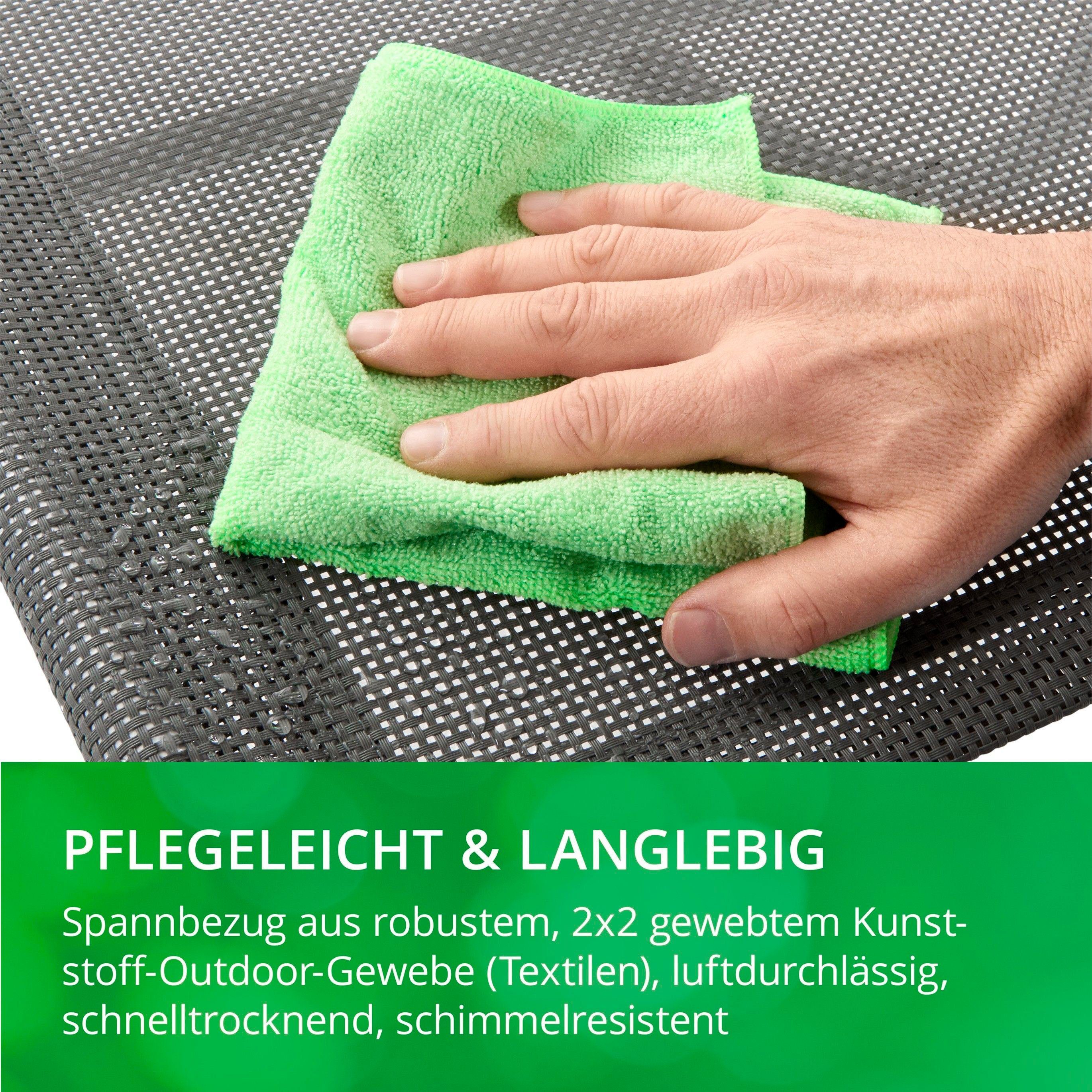 Leco Gartenliege Schwingliege natur, ergonomisch geformt