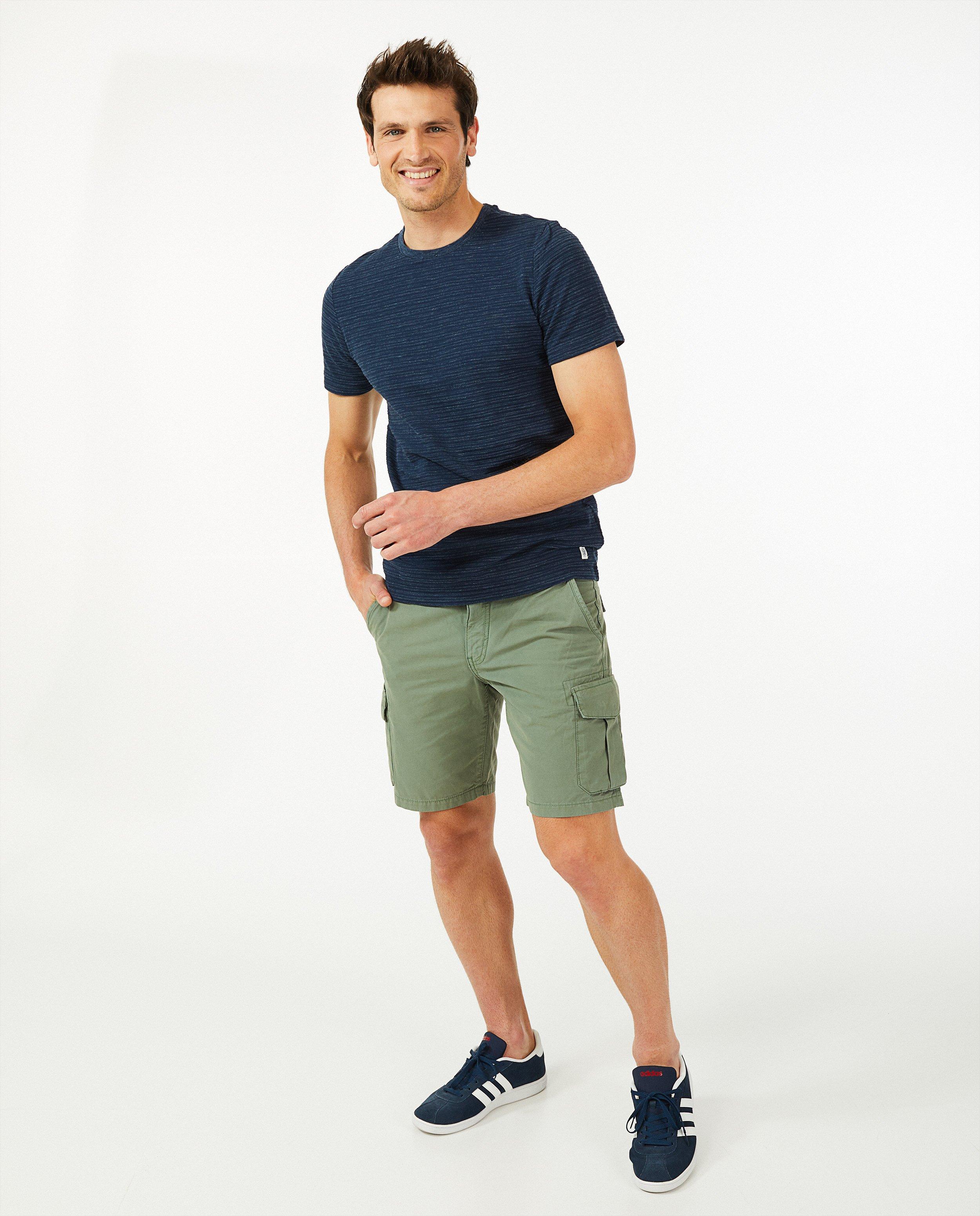 Quarterback Bermuda med cargo slim fit Vic ljusgrön