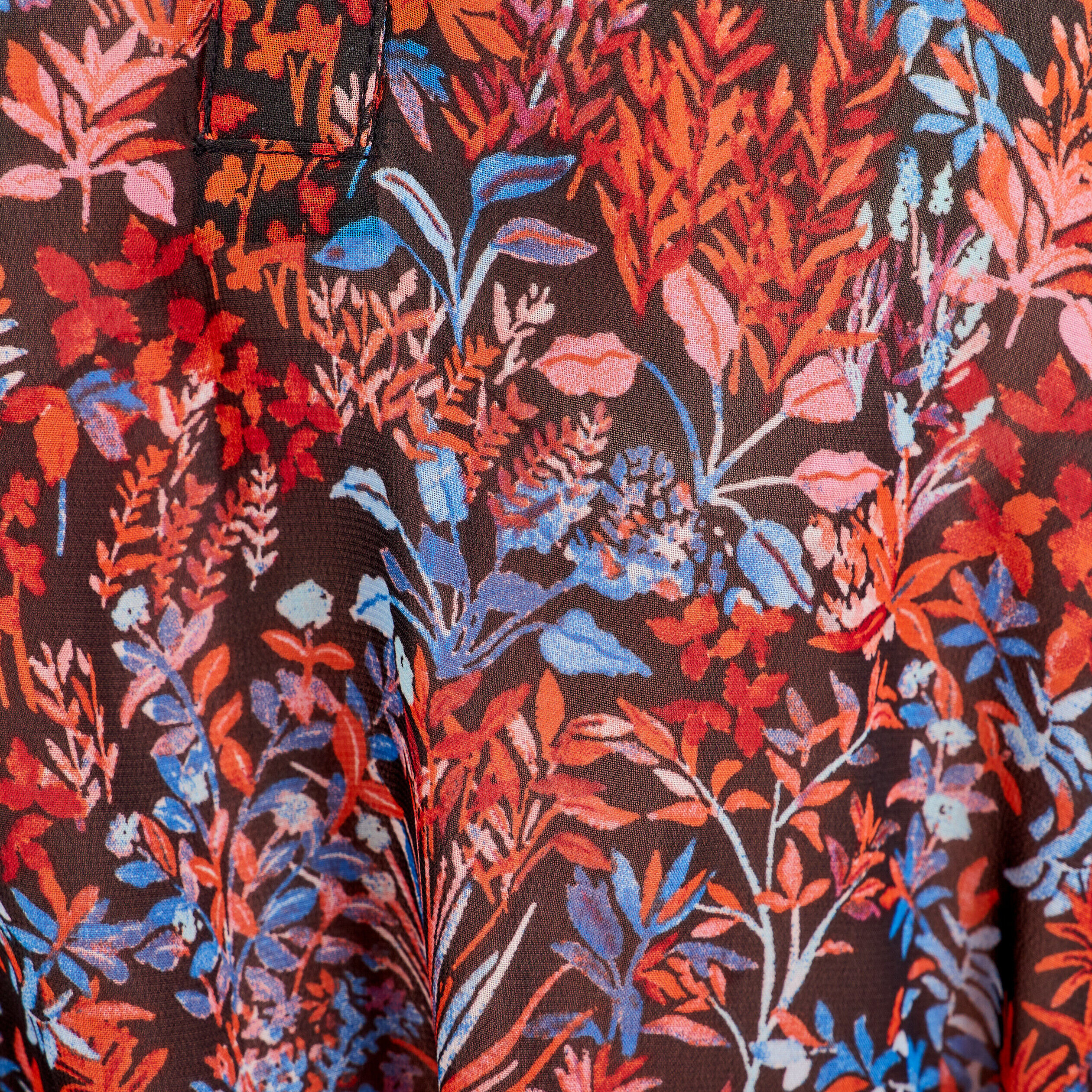 Blouse manches 3/4 marron foncé femme | Cache Cache