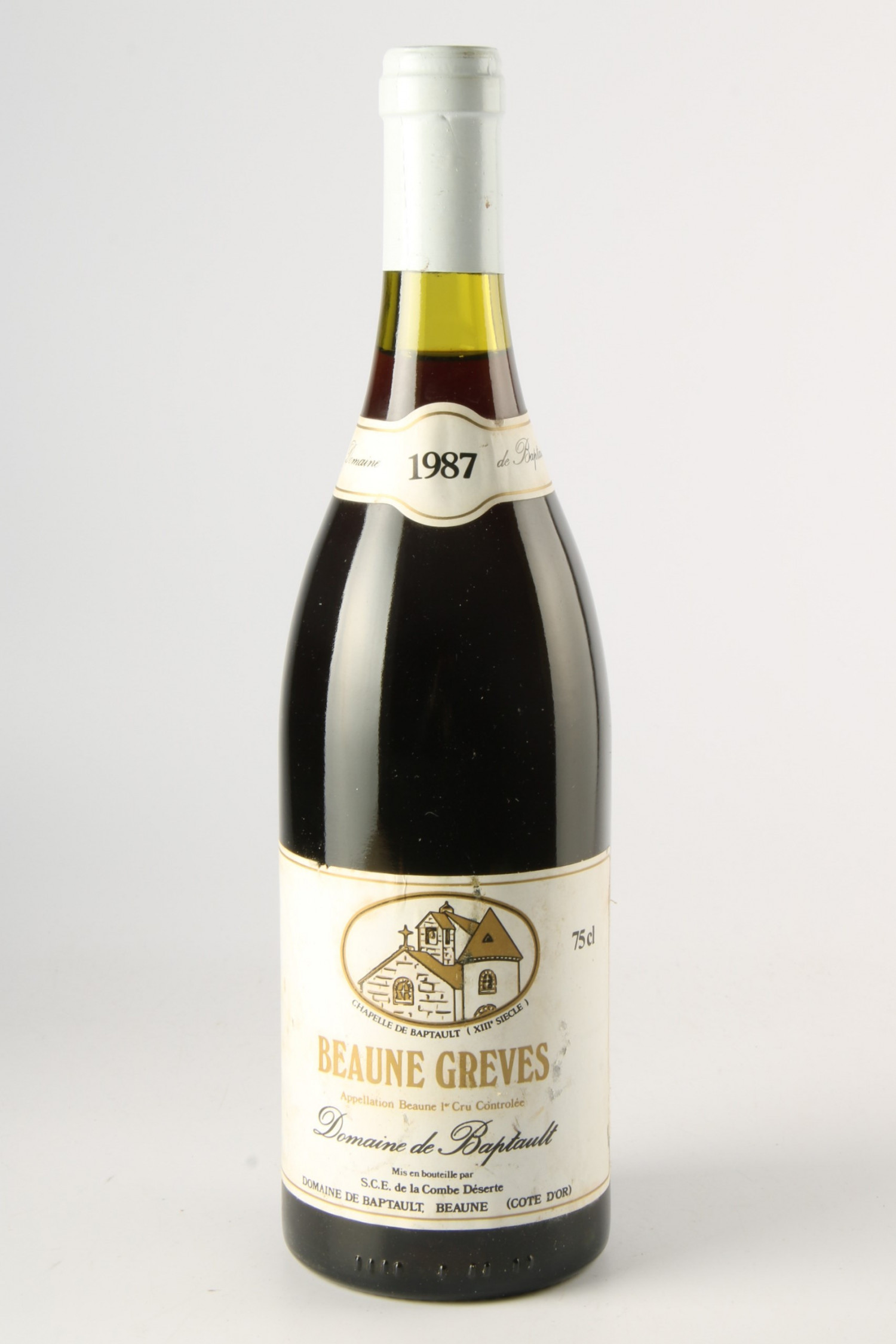 Vin 1987 DOMAINE DE BAPTAULT GREVES 1987, Beaune. Vin ancien - SoDivin