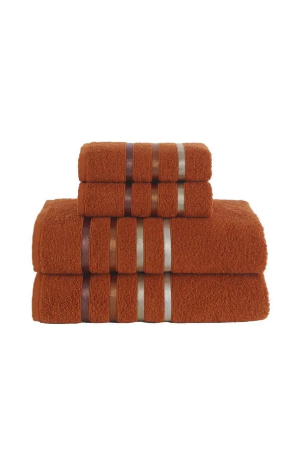 Karna Home  Bale 4-teiliges Badetuch-Set Tile
