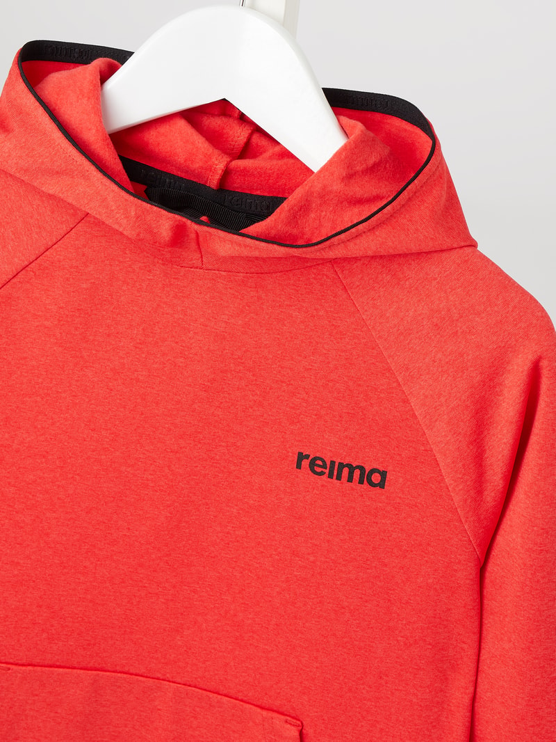 Hoodie mit Känguru-Tasche Modell 'Funtsi' in rot
