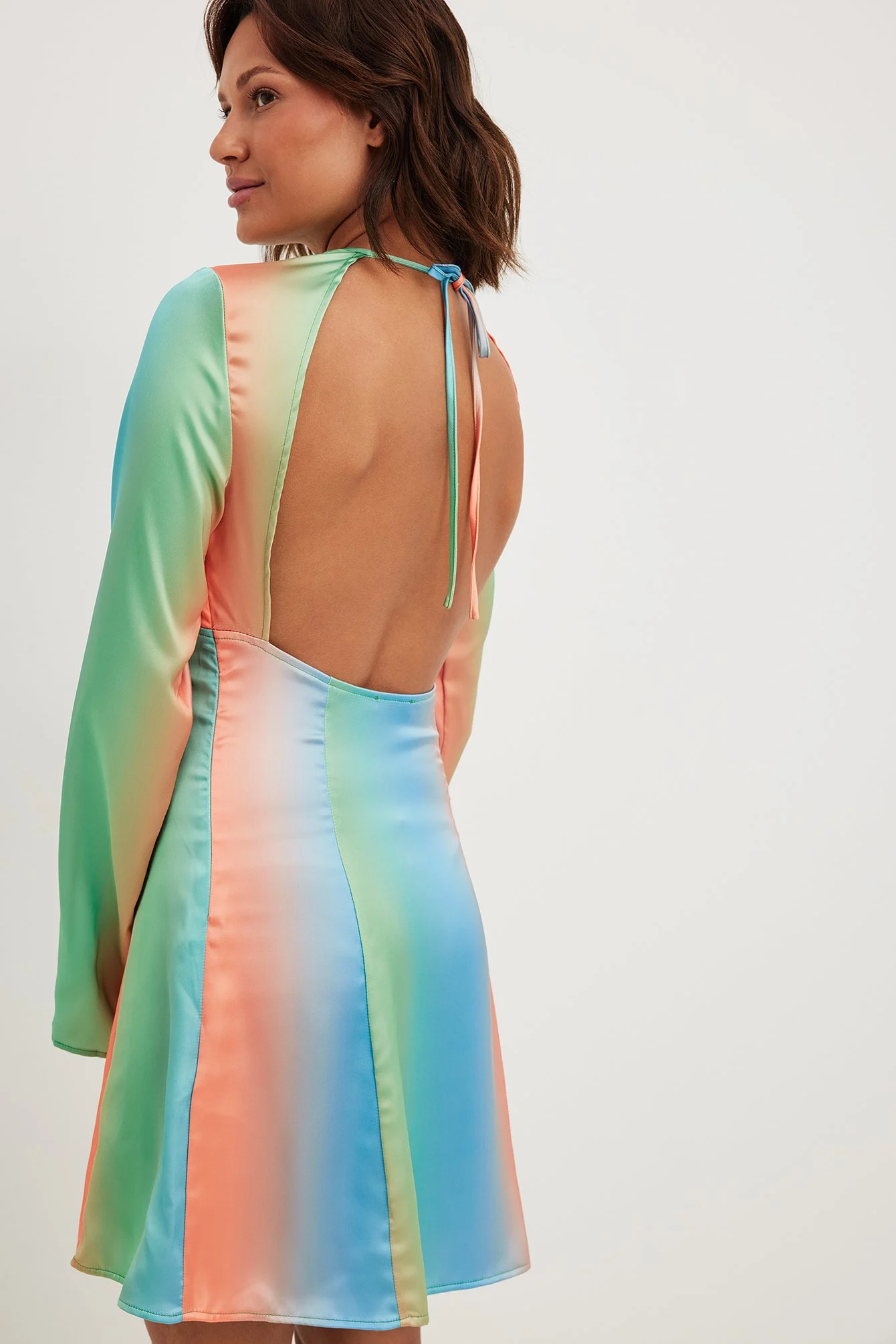 Flowy Cut Out Mini Dress
