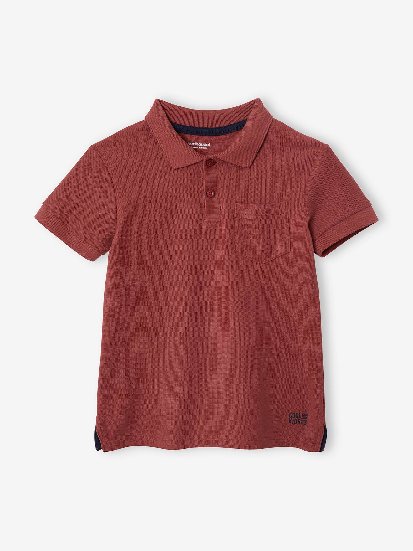 Lot de 2 polos garçons en maille piquée lot 1 bleu ardoise + 1 rayé