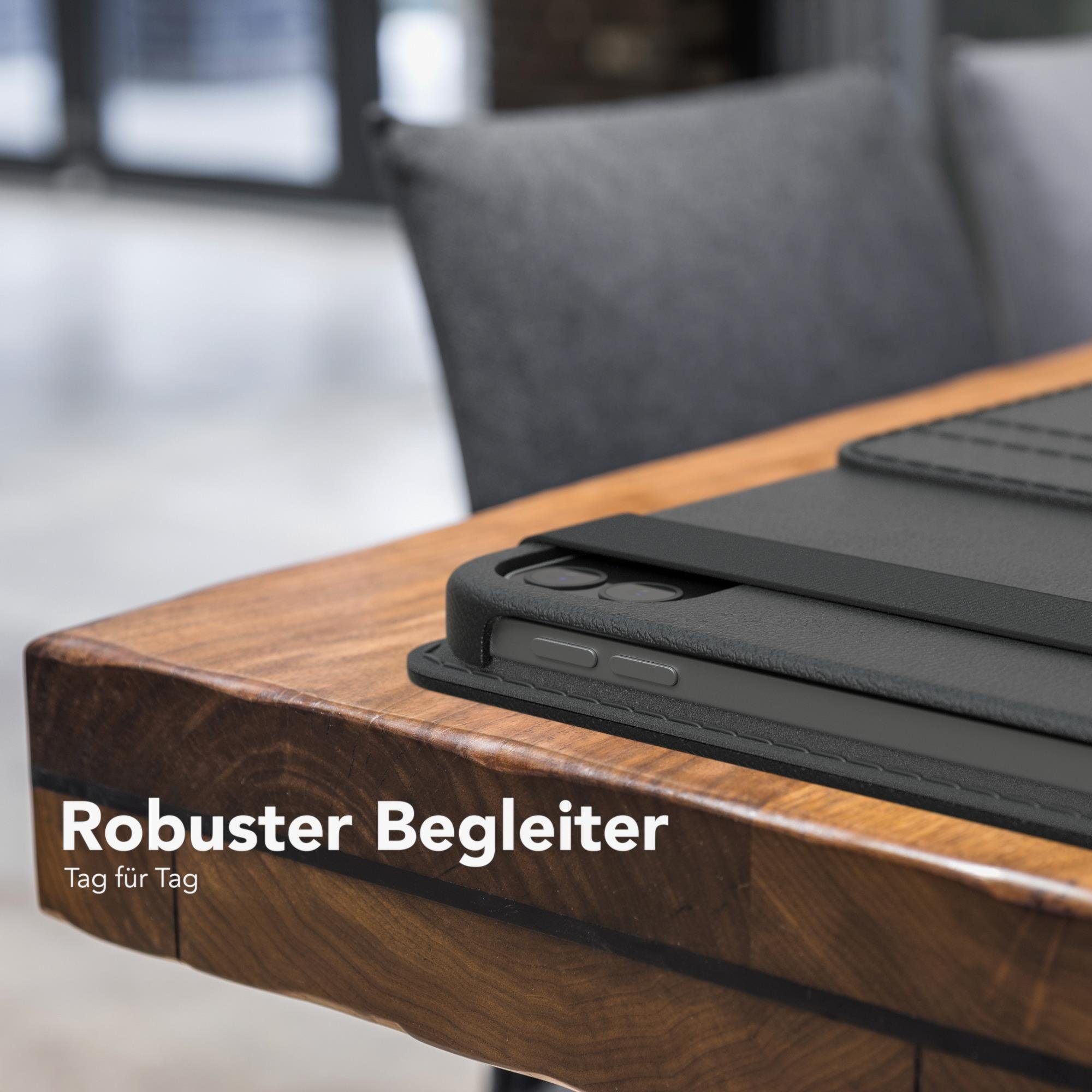 EAZY CASE Tablet-Hülle Rotation Case für iPad Pro 5./6. Gen. 2021/2022 12,9 Zoll, Hülle 360° drehbar mit Standfunktion Etui Anti-Kratz Tasche Schwarz
