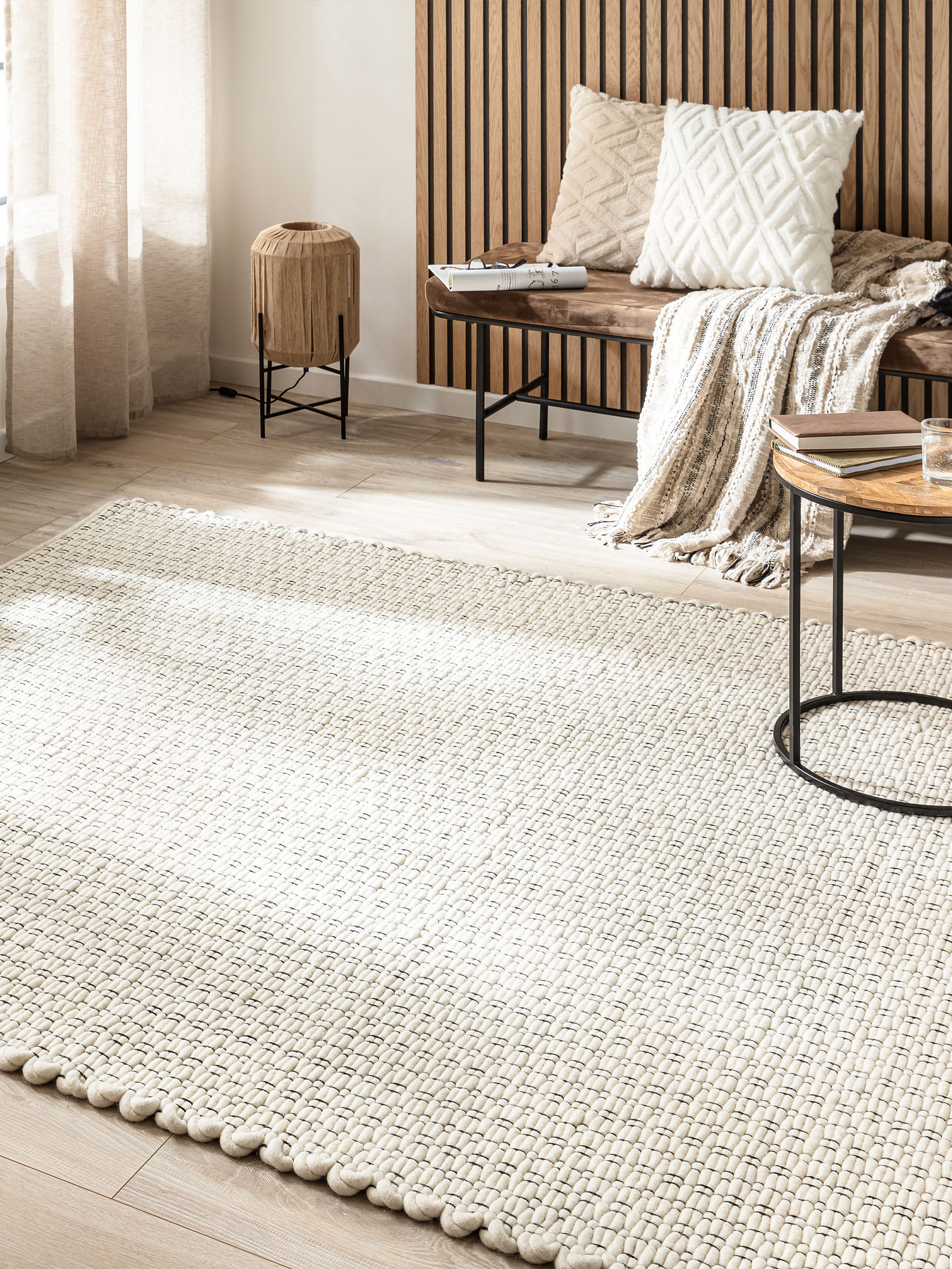 Toftlund Woll-Teppich, White