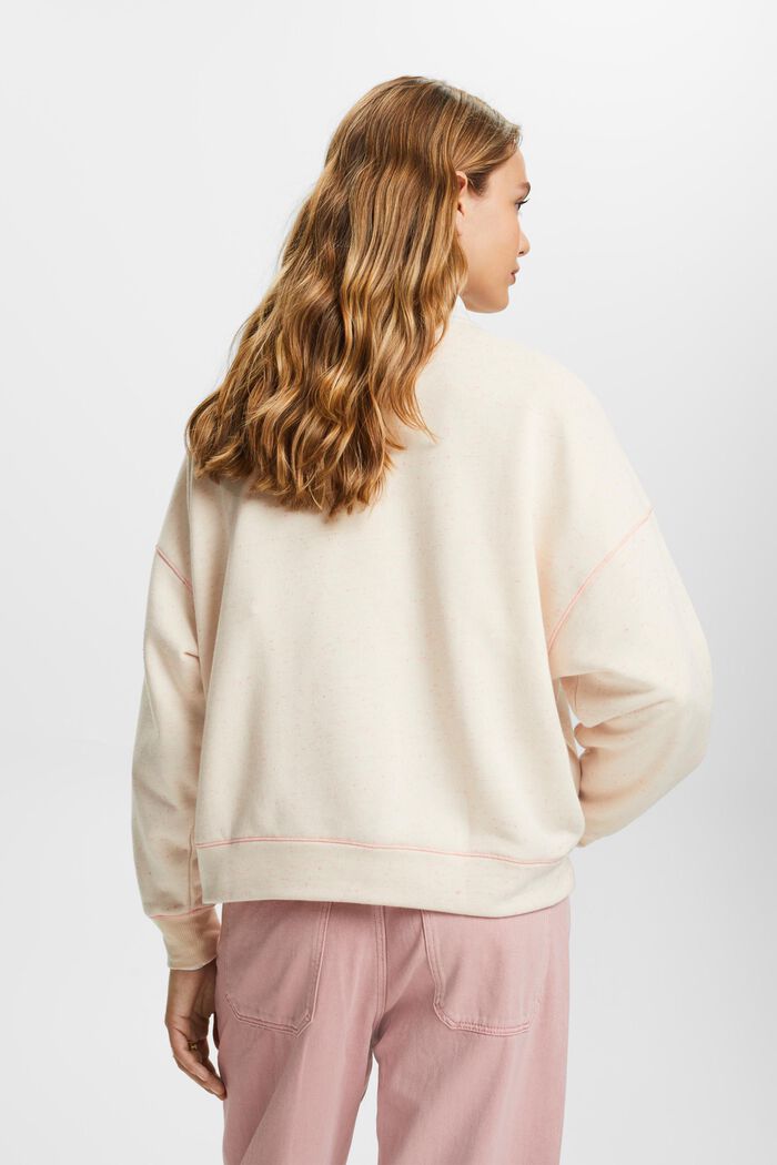 Sweatshirt im Sprenkel-Look, Baumwollmix