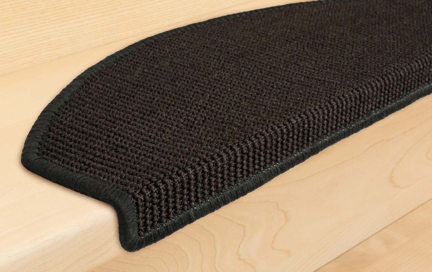 Stufenmatte Stufenmatten Sisal New Halbrund Anthrazit 14 Stück, Metzker®, halbrund, Höhe: 6 mm, 14 Stück im Set - Anthrazit