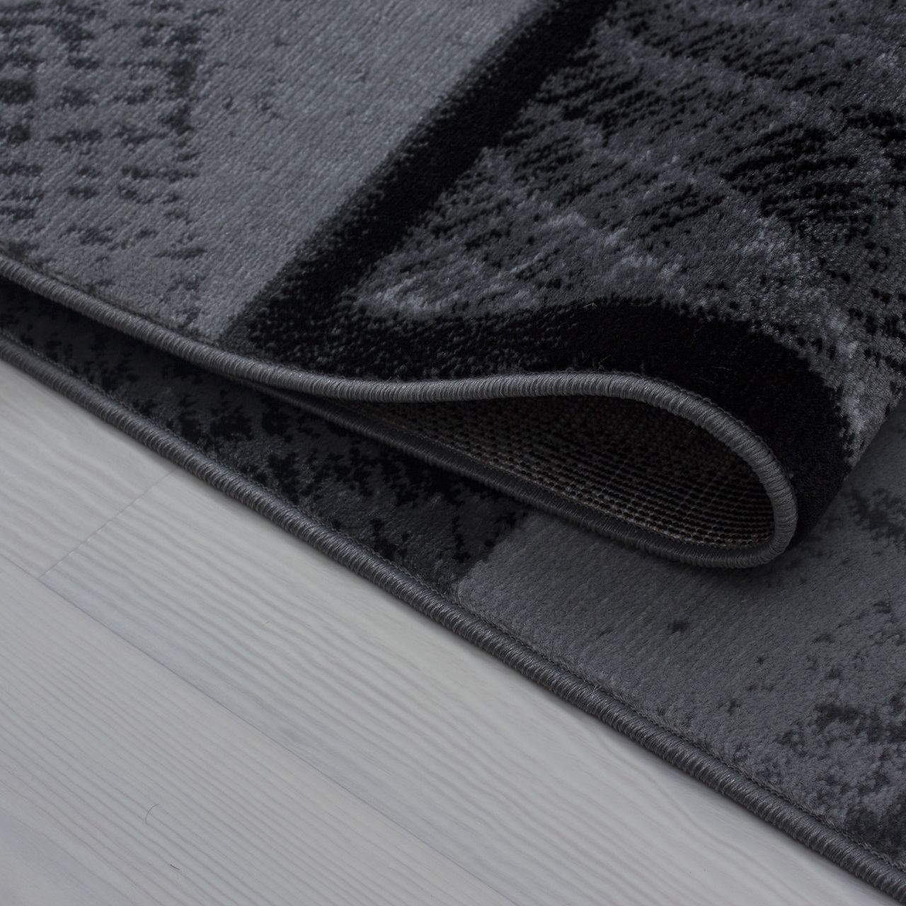 Ayyildiz Teppich, PLUS 8003, BLACK, 80 x 300 cm