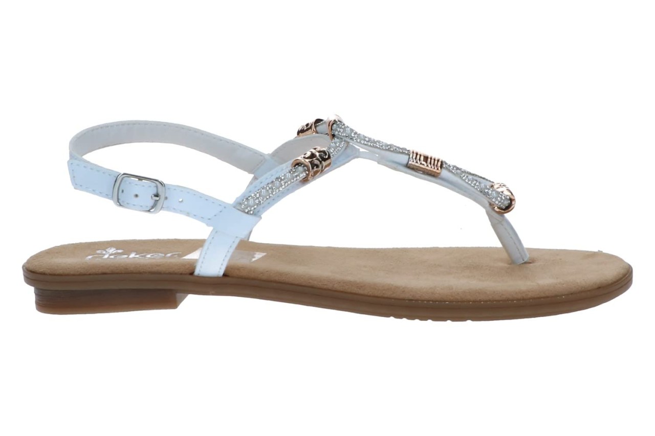 RIEKER Klassische Sandalen weiss FSK Damen Sandalen