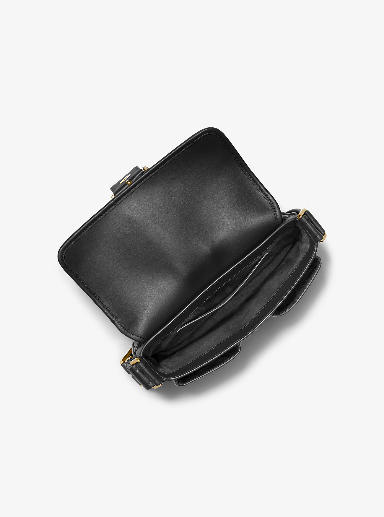 Colby Medium Skinnveske - SVART