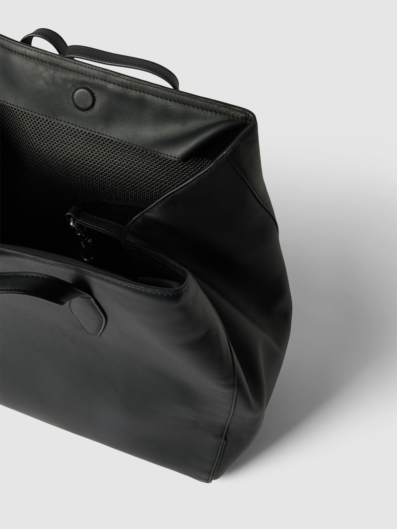 Shopper mit kurzen Henkeln in schwarz