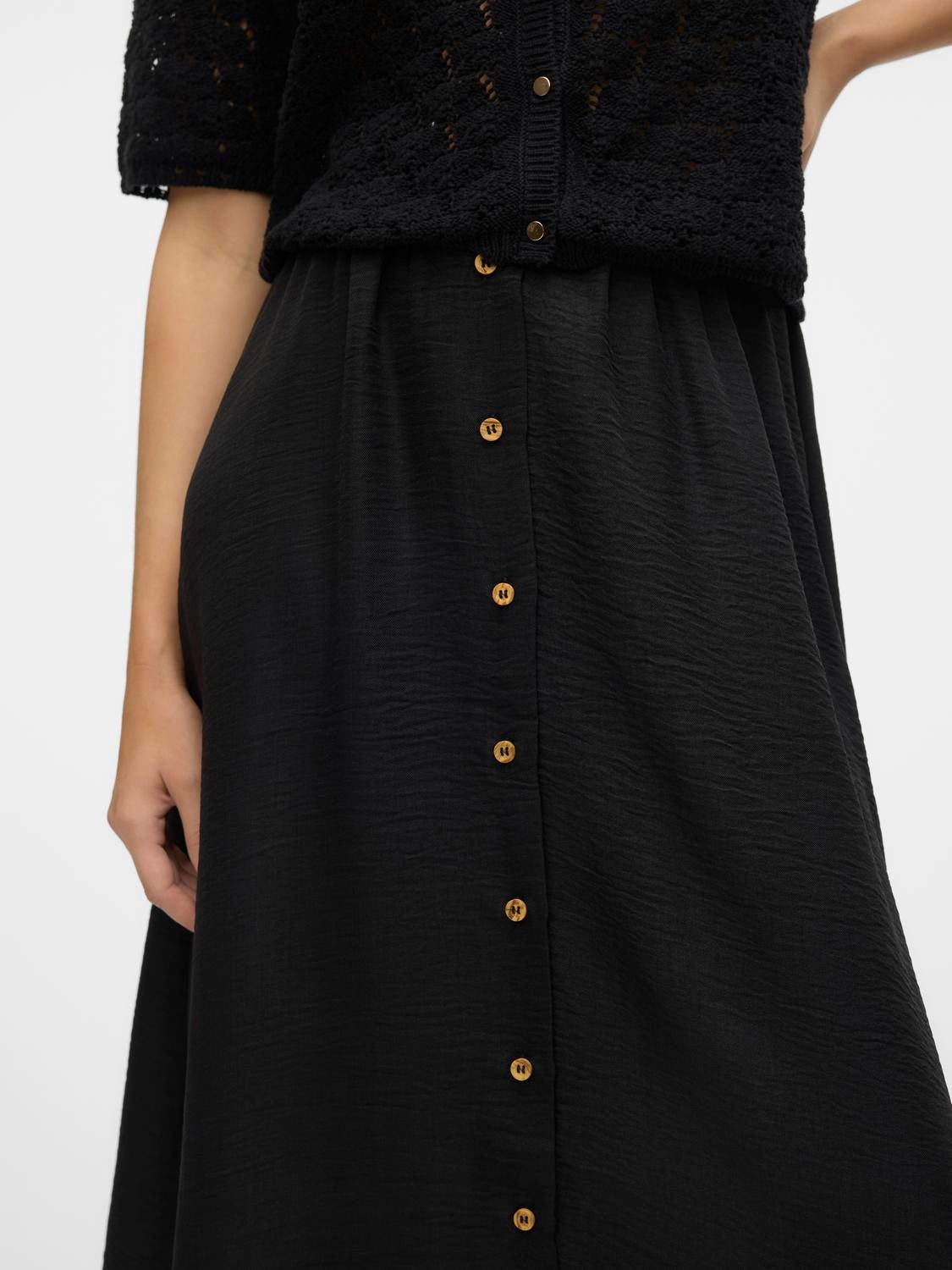 VMMELANEY Hohe Taille Langer Rock