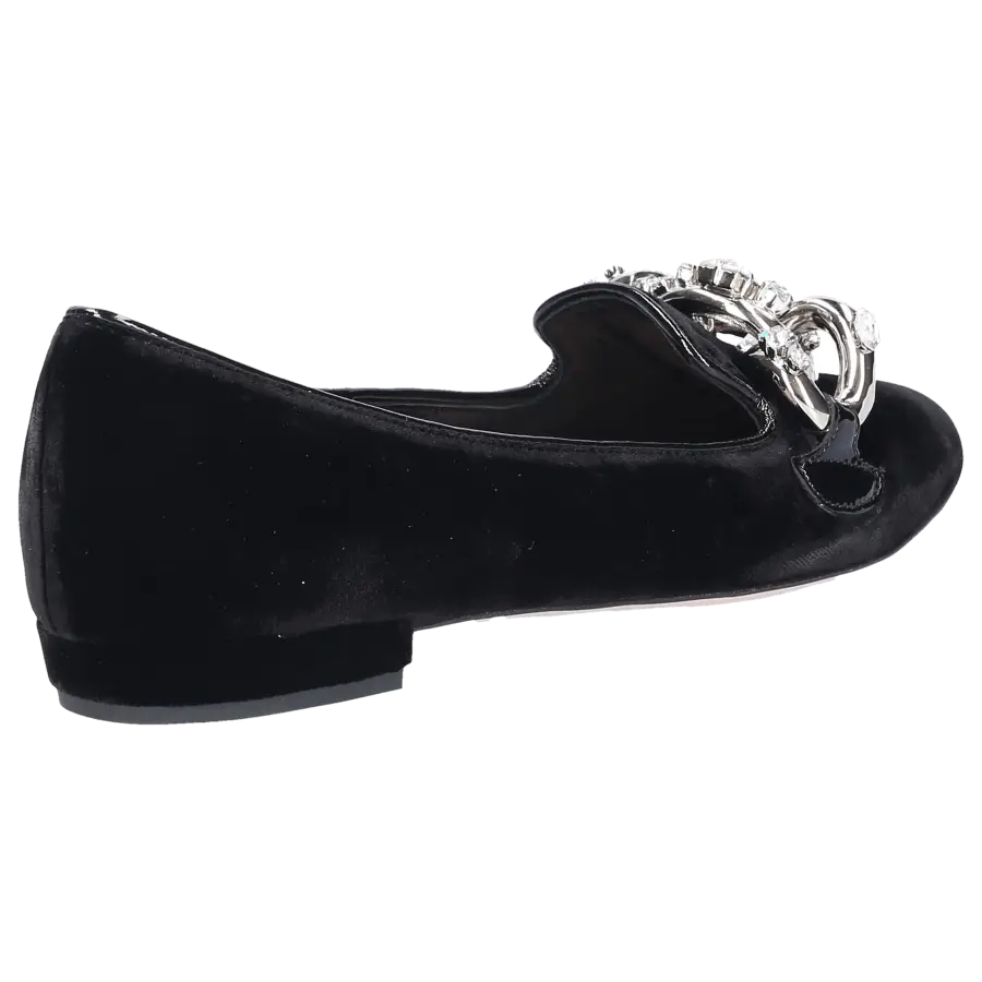 Miu Miu - Slipper Samt - schwarz