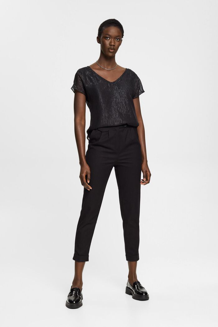 Bluse mit V-Ausschnitt