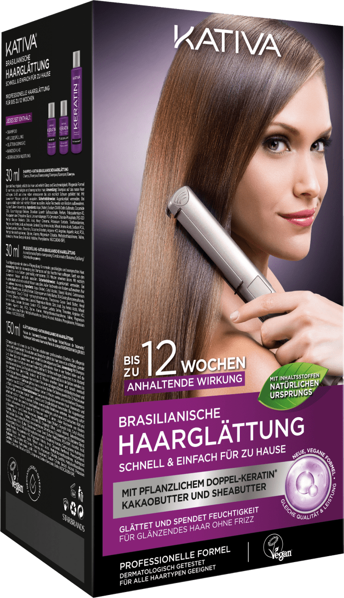 Brasilianische Haarglättung mit Doppel-Keratin, 1 St