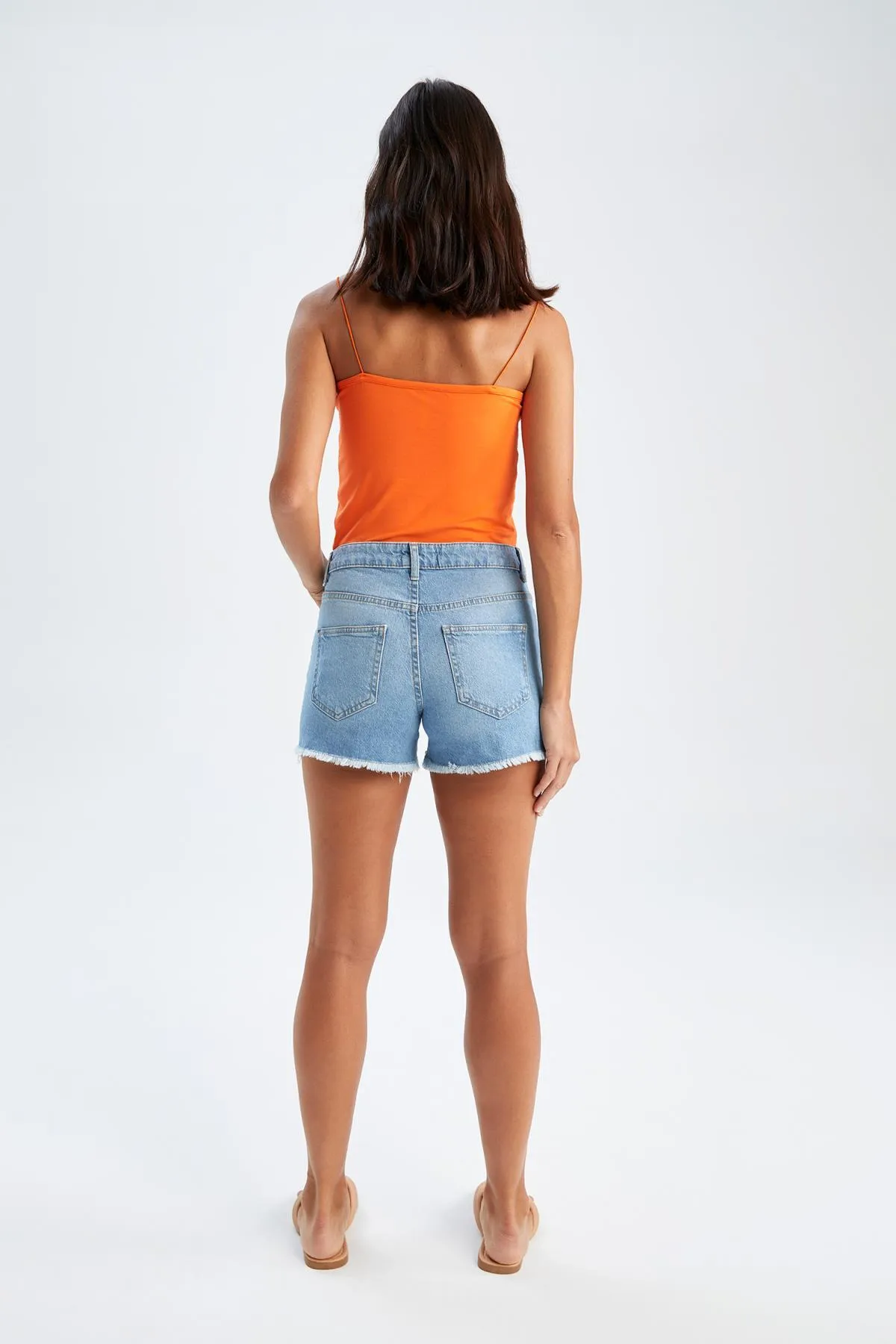 DeFacto  Zerrissene, detaillierte Jeansshorts X3507az22sm