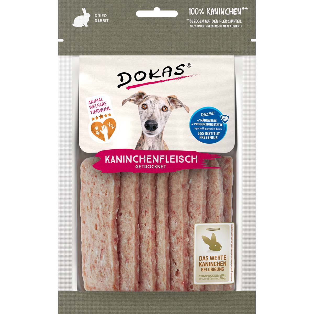 Dokas Hundesnack Kaninchenfleisch getrocknet kaufen bei ZooRoyal