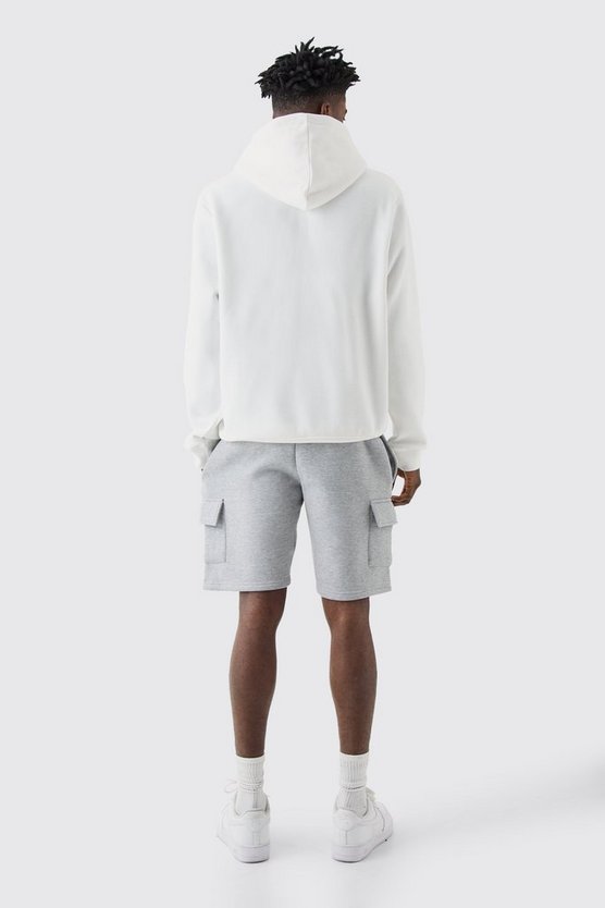 Man Colorblock Camouflage Slim-Fit mittellange Shorts