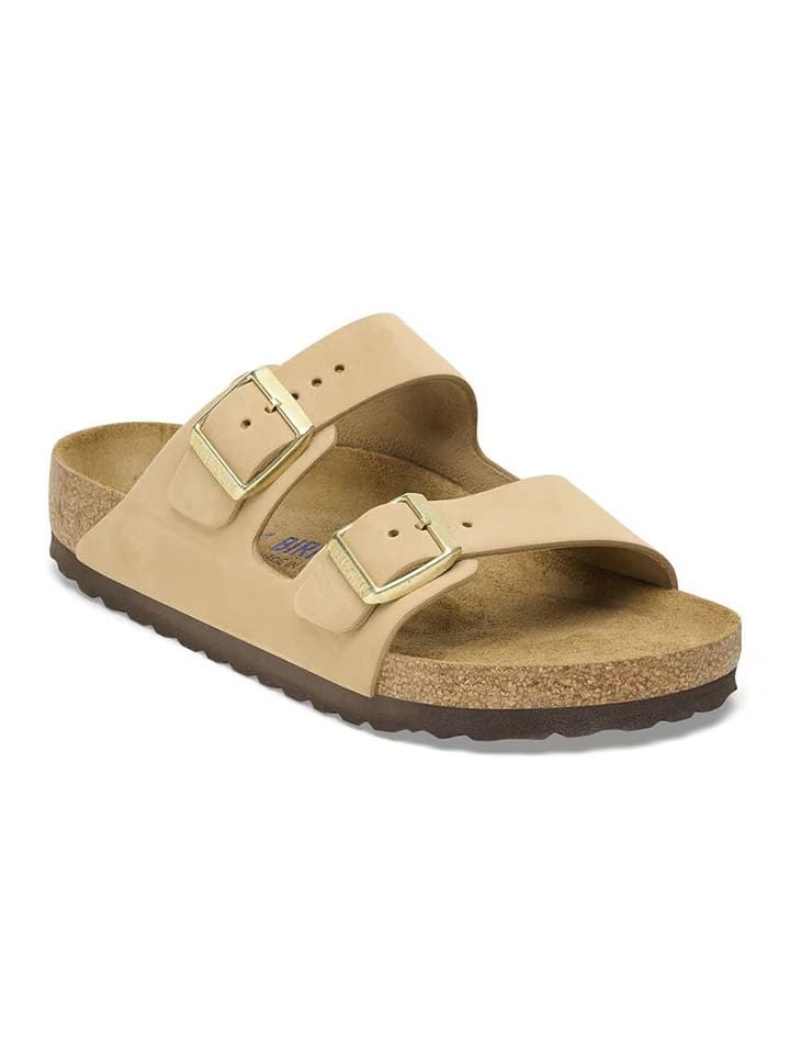 Birkenstock Leder-Pantoletten 