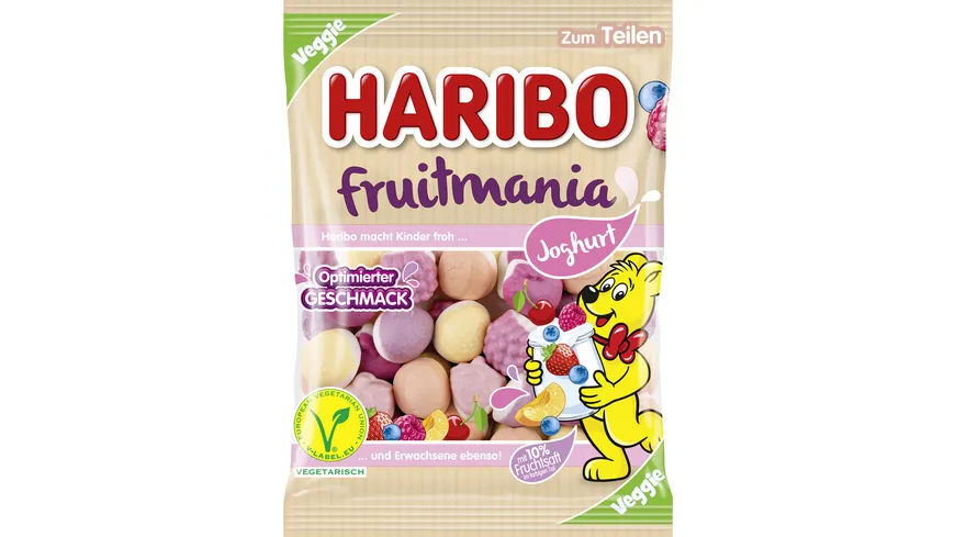 Haribo Fruchtgummi Fruitmania Joghurt Veggie 160 g