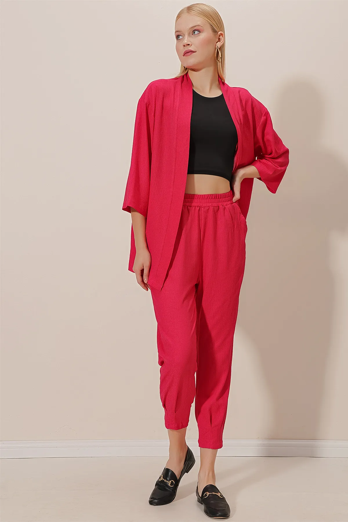 HAKKE  Bürümcük Cardigan-Hosen-Set