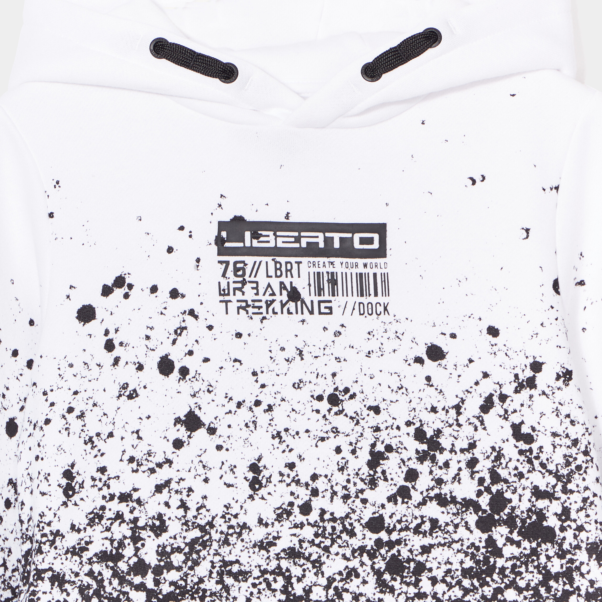 Sweat à capuche hoodie Liberto blanc garçon | La Halle