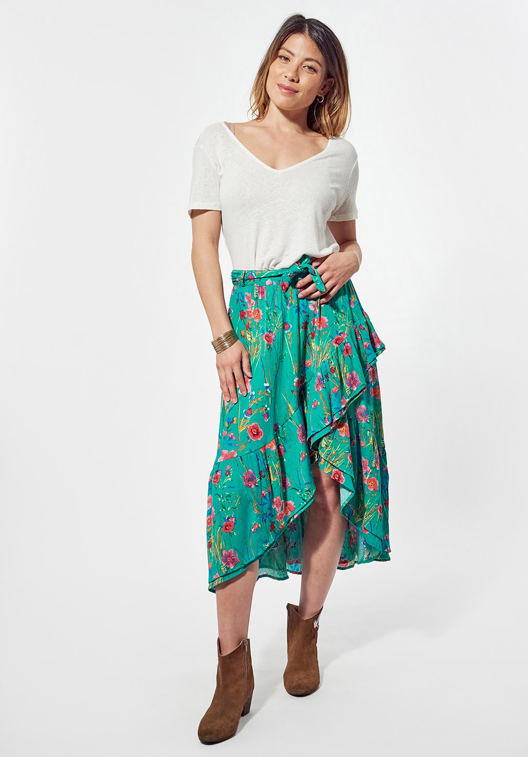 JAIME  Jupe fleurie Femme
