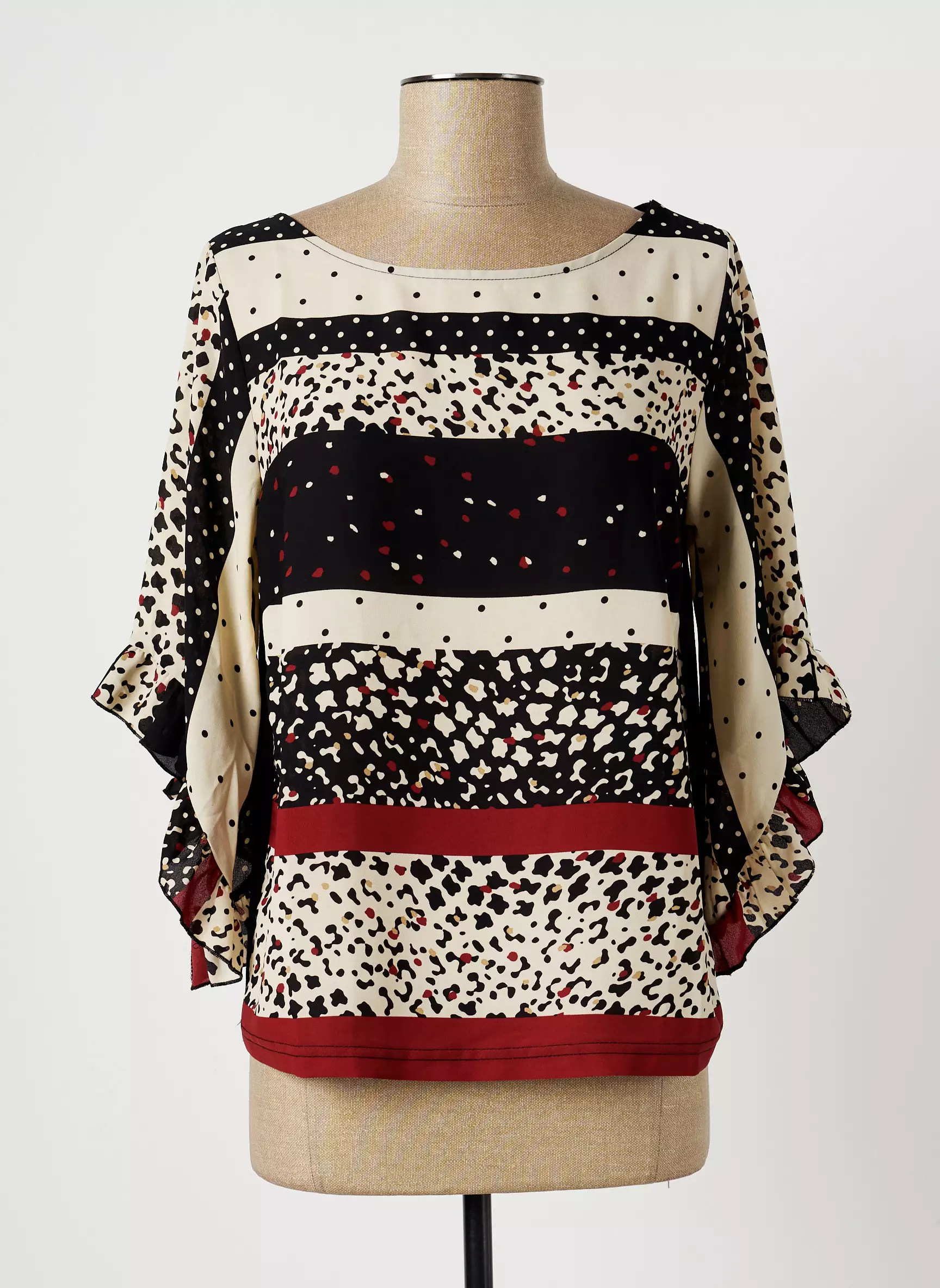 Quatre Vingt Jours Tops Femme couleur beige