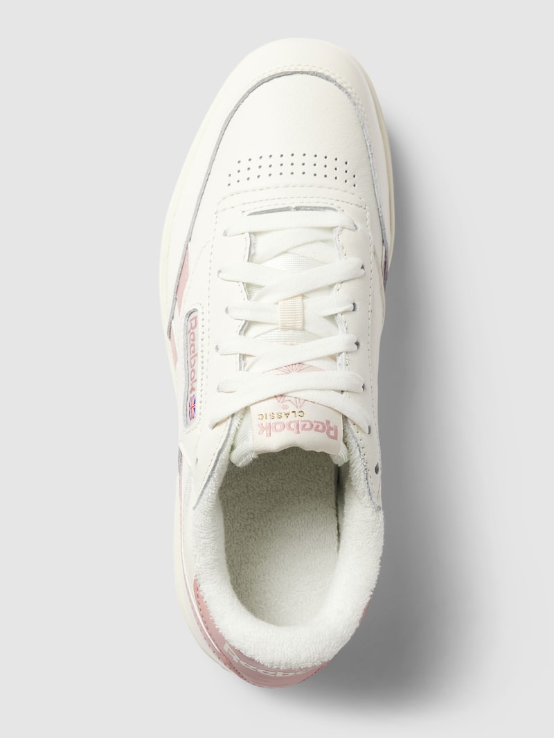 Sneaker mit Label-Details Modell 'CLUB C' in weiß