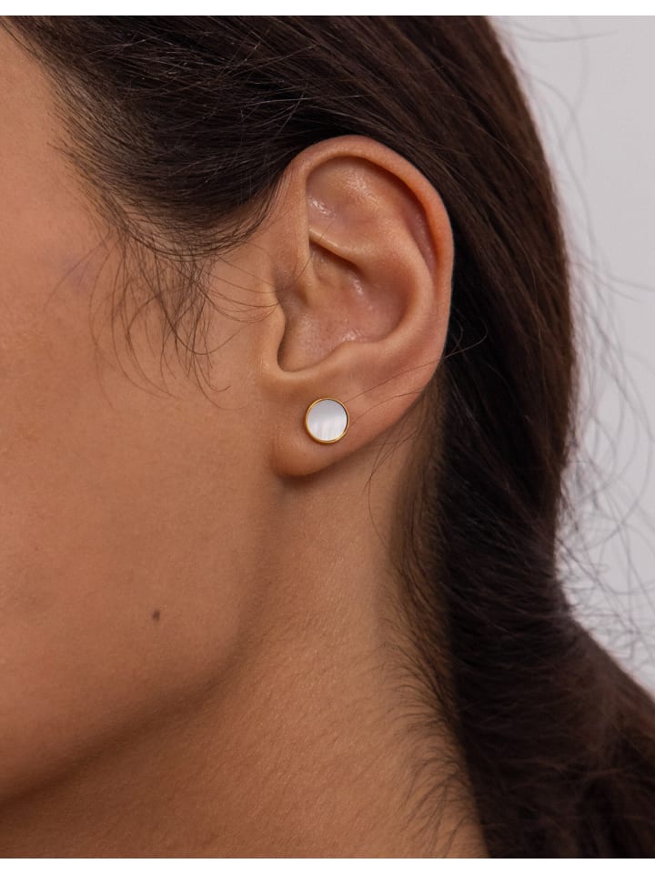 PURELEI Ohrstecker White Gloss in Rosegold günstig kaufen onesize