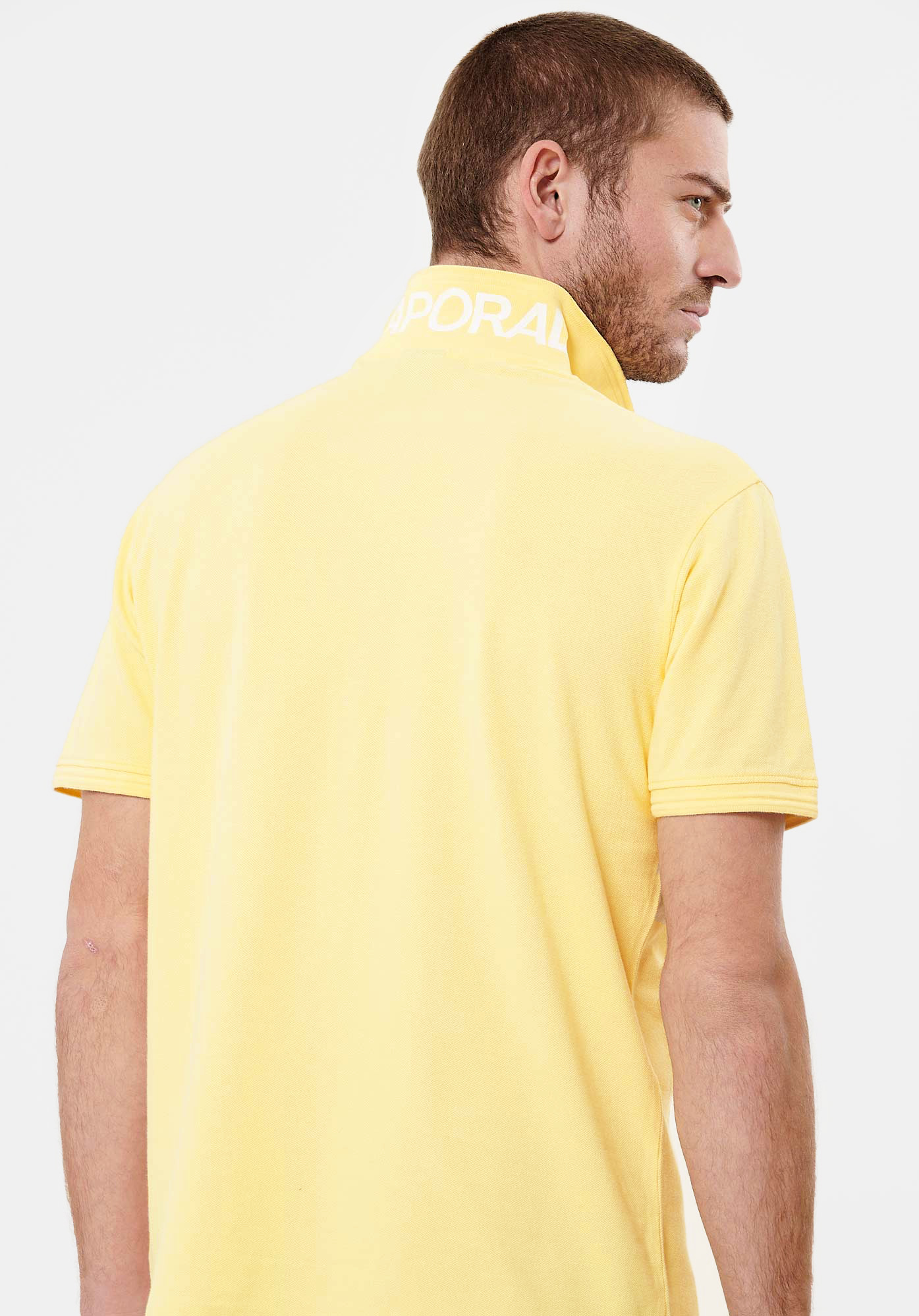 CORTO  Polo jaune Homme en 100% coton