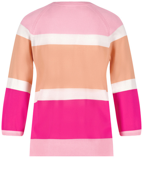 3/4 Arm Pullover mit Colourblocking
