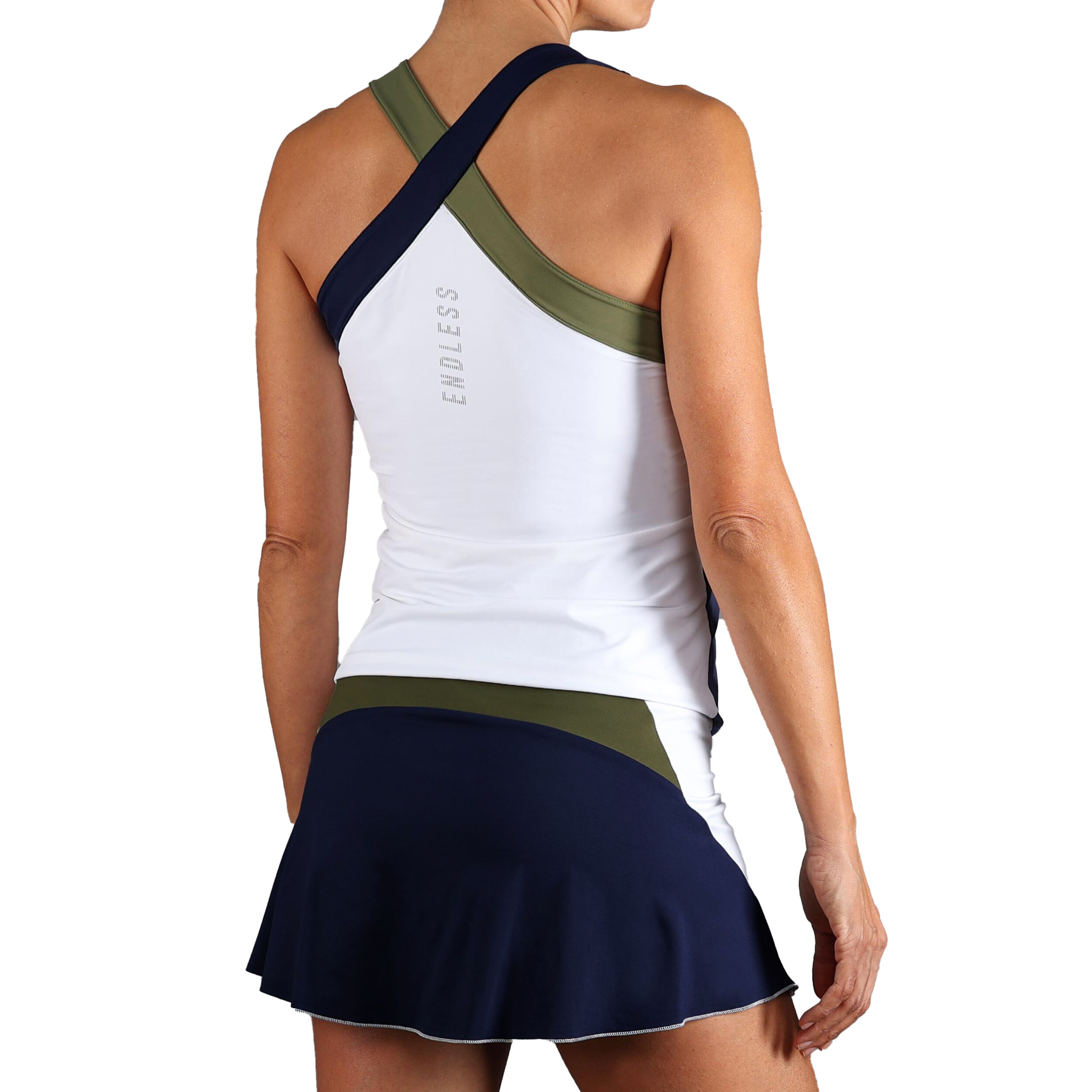 Bliss Tank-Top Damen - Dunkelblau, Weiß