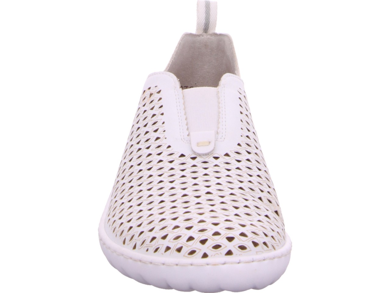 RIEKER Sportliche Slipper weiss