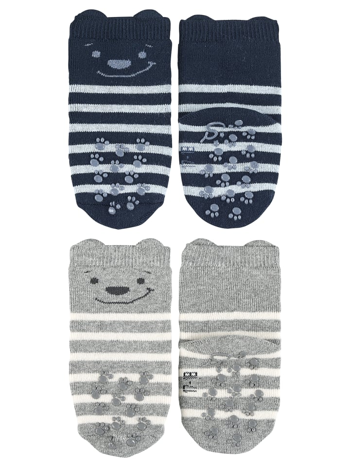 Sterntaler ABS Krabbelsocken 2er-Pack Bär in marineblau günstig kaufen