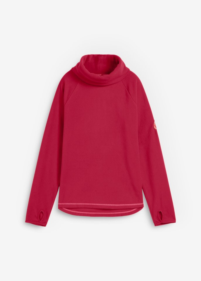 Fleeceshirt mit Daumenloch am Ärmel