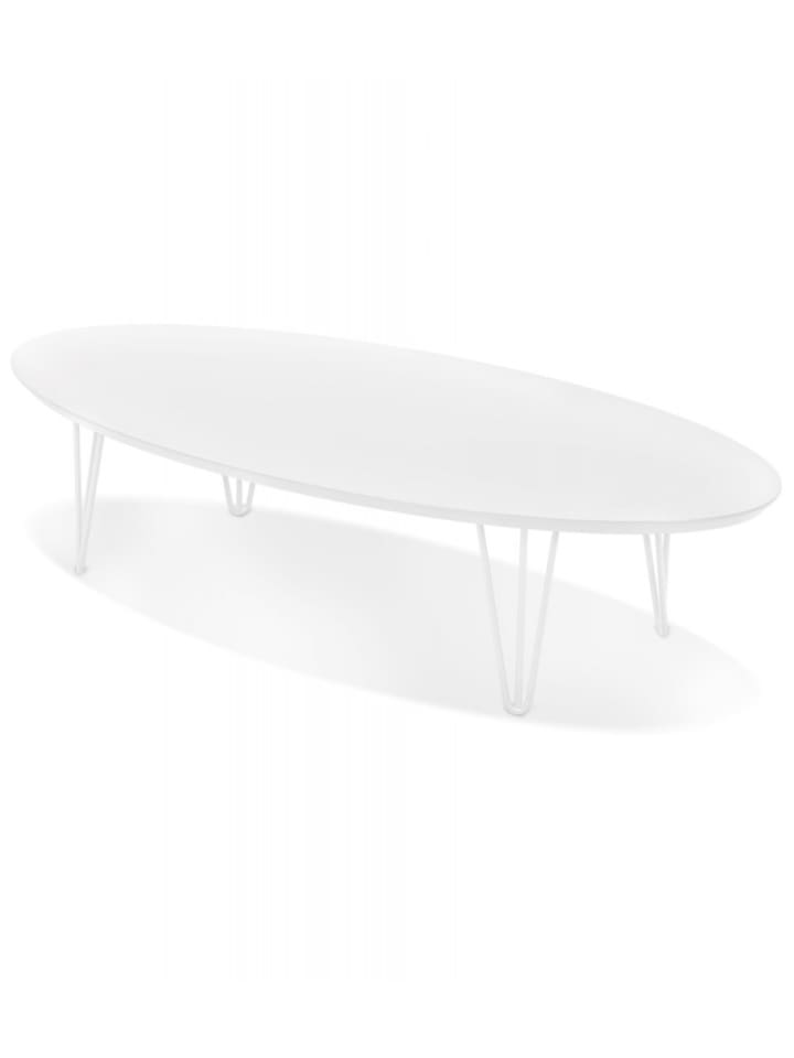 KADIMA DESIGN Salon Couchtisch Weiß Holz Metall | Eleganter Stil in Weiß günstig kaufen onesize