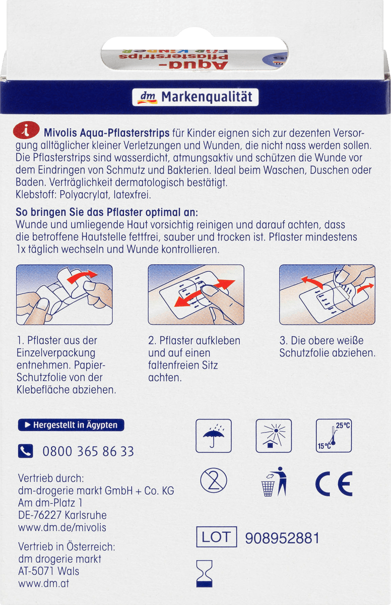 Aqua-Pflasterstrips für Kinder, 20 St