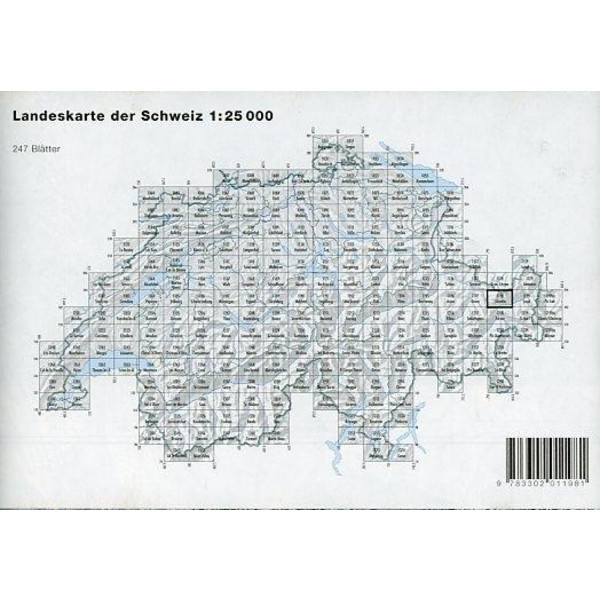 Swisstopo 1 : 25 000 Silvretta - Wanderkarte