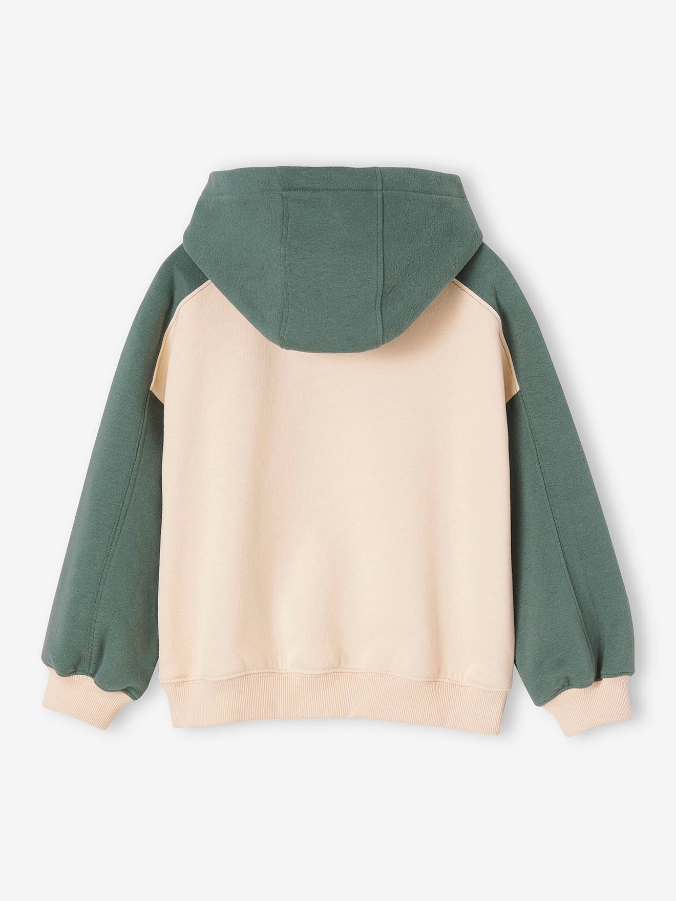 Sweat à capuche fantaisie fille vanille