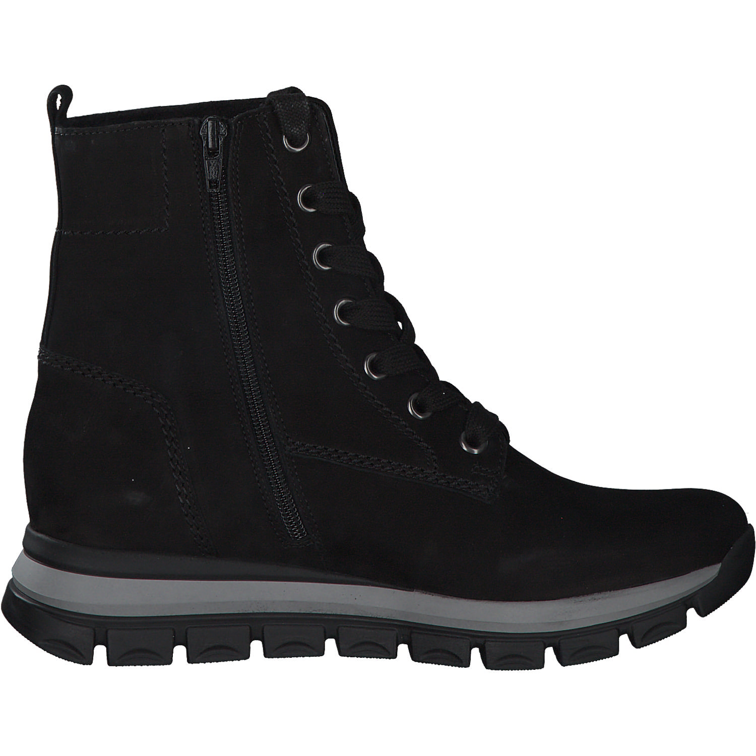 Gabor 96.465, Schnürstiefeletten, Damen, Schwarz