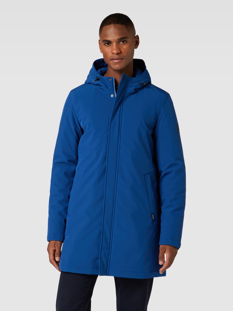 Jacke mit Stehkragen Modell 'Madeston' in bleu