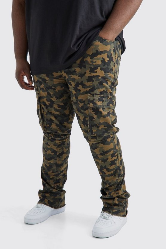 Plus Skinny Camouflage Cargo-Hose