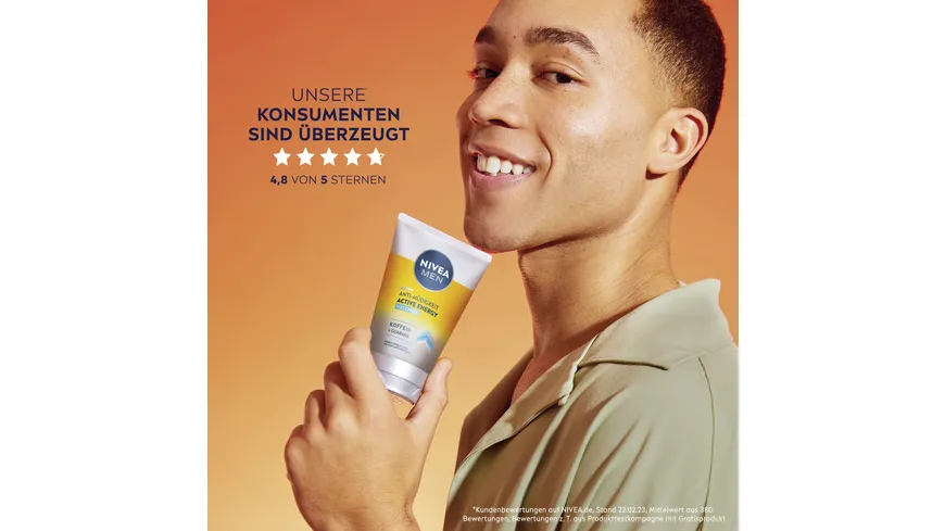 NIVEA MEN Active Energy Gesichtspflege Waschgel 100 ml