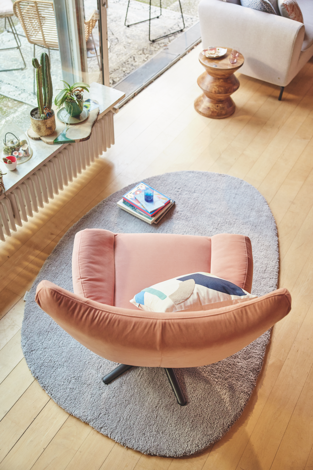Hochflorteppich Cozy - Pebble rose